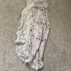 H&M Lace & Floral Scarf